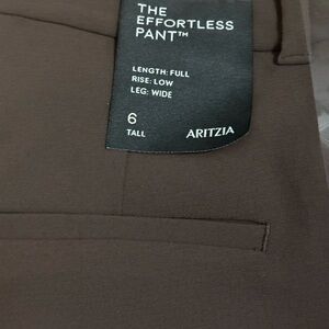 Aritzia Women's The Effortless Pant - Crepette | Rich Mocha Brown | Size 6 Tall